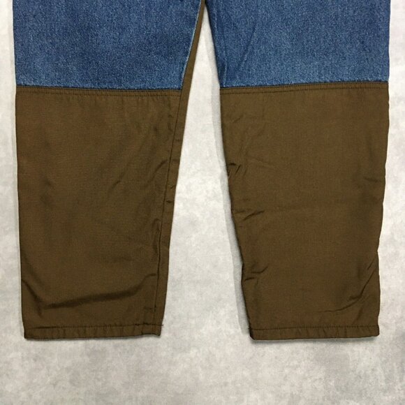 Wrangler Mens Nylon Leg Field Blue Jeans size 34x30 Denim Brush Work Pants - Picture 9 of 10